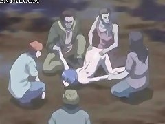 Outdoor Group Sex With An Animated Woman